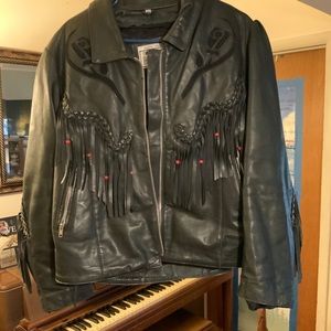 Addis women’s leather jacket.
